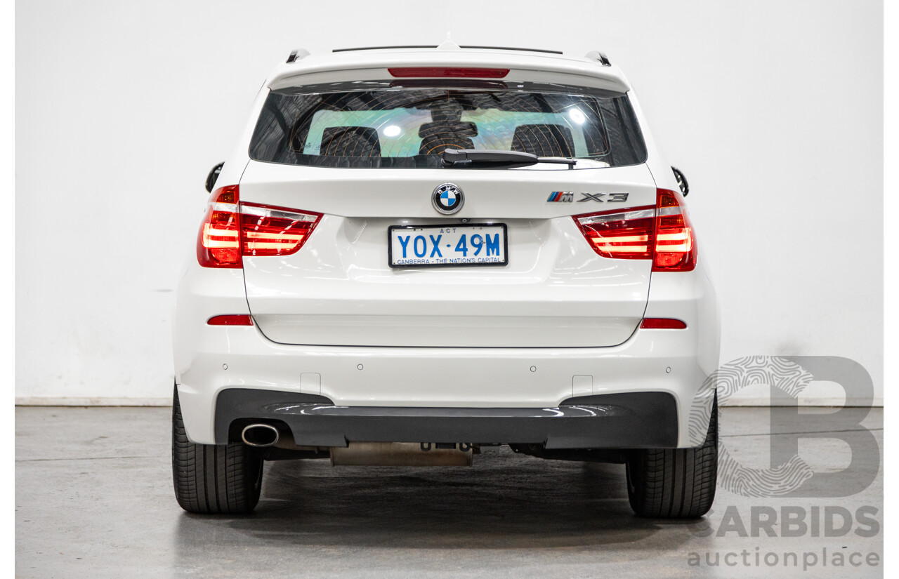 6/2015 Bmw X3 Xdrive 20d LCI (AWD) M-Sport Package F25 MY15 4d Wagon White Turbo Diesel 2.0L