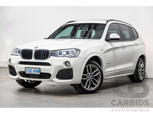 6/2015 Bmw X3 Xdrive 20d LCI (AWD) M-Sport Package F25 MY15 4d Wagon White Turbo Diesel 2.0L