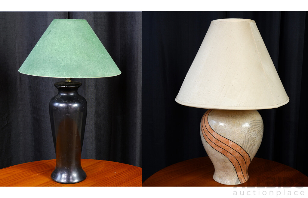 Modern Marble Table Lamp and Another