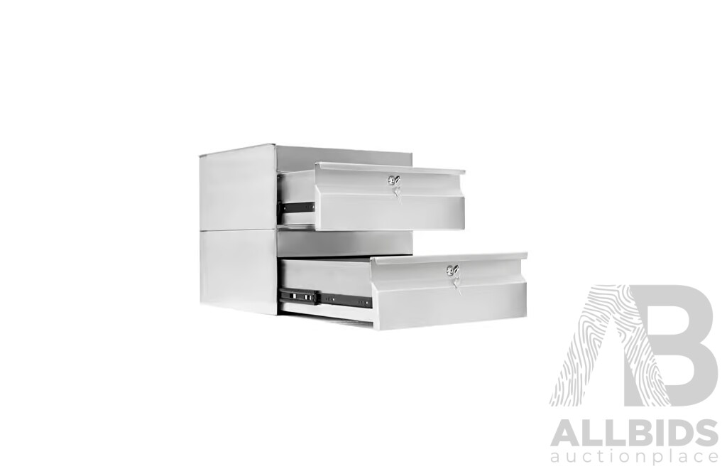 Simply Stainless SS19.0200 Double Drawer - 410mm - Stainless Steel - ORP $1,300