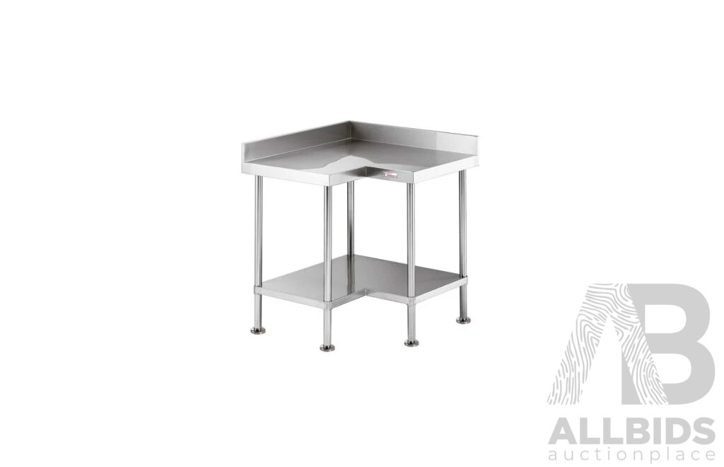 Simply Stainless SS04.7.0900 Corner Bench with Splashback (700 Series) - ORP $1,729