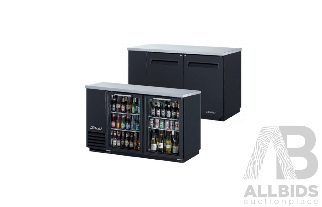 Turbo Air - 2 Glass Door Back Bar Fridge TBB-2SGD - ORP $4,870