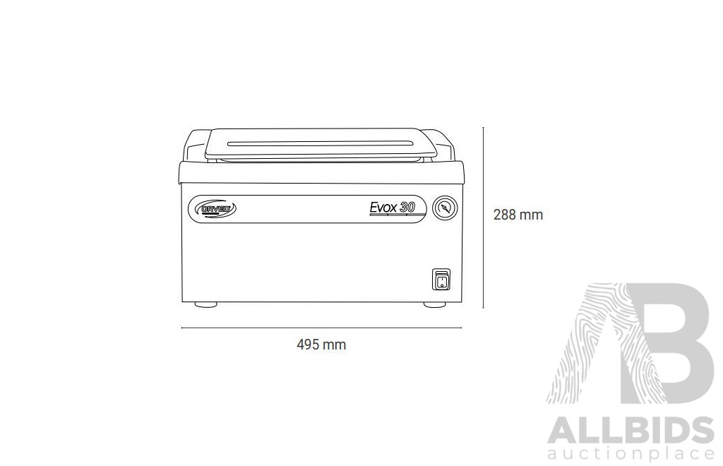 Orved Chamber Vacuum Sealer Commercial EVOX 30 (VMO030E )- ORP $4,200