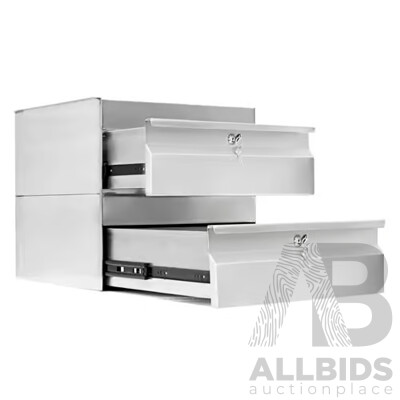 Simply Stainless SS19.0200 Double Drawer - 410mm - Stainless Steel - ORP $1,300