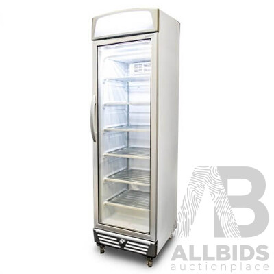 Bromic LED Flat Glass Door 300L Upright Display Freezer 9UF0374LS-NR) - ORP $3,850