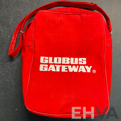 Vintage Globus Gateway Bag & Vintage EMRIK Bag & Wicker Picnic Suitcase/Basket - Lot of 5 