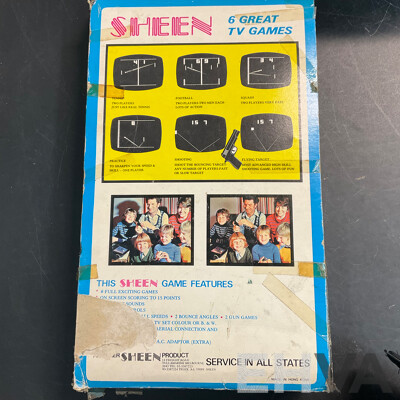 Vintage PALSONIC & SONY Old TV & Two Way Communication System & SHEEN TV Games