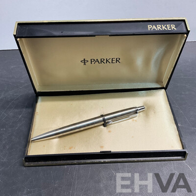 Vintage PARKER & SHEAFFER Fountain Pen & ANTHONY ROYALE Square Brown Cufflinks & Assorted of Vintage Wallet/Keytainer/Case & More