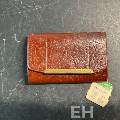 Vintage PARKER & SHEAFFER Fountain Pen & ANTHONY ROYALE Square Brown Cufflinks & Assorted of Vintage Wallet/Keytainer/Case & More