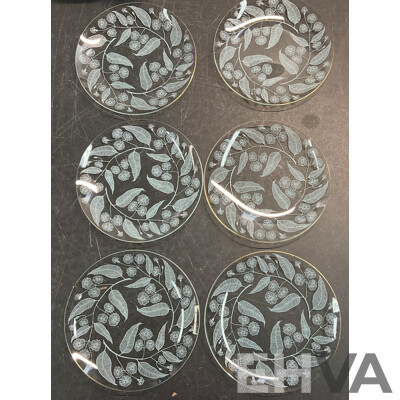 Decorative Glass Leaping Deer Plate & Side Plates and the Good Old Day Art Glass Platter & Assorted of Household Items