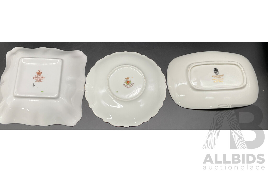 Assorted Vintage Fine China Tableware - Limoges, Royal Doulton, Royal Albert, Wedgwood, Rosy China