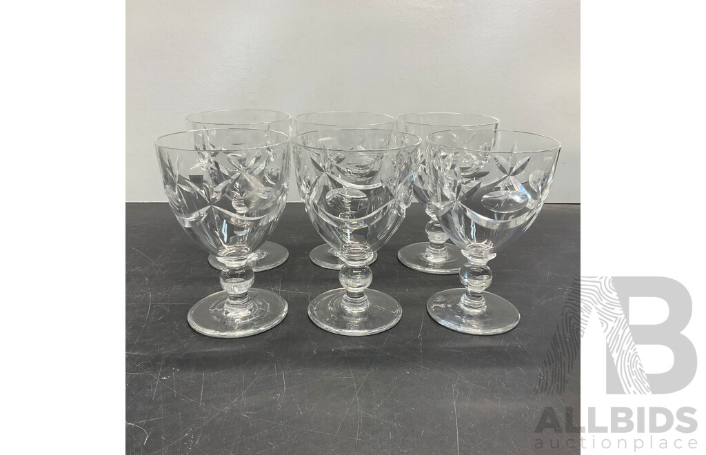 LOUIE RENIE Blown Glassware & Assorted of Crystal Wine Glasses