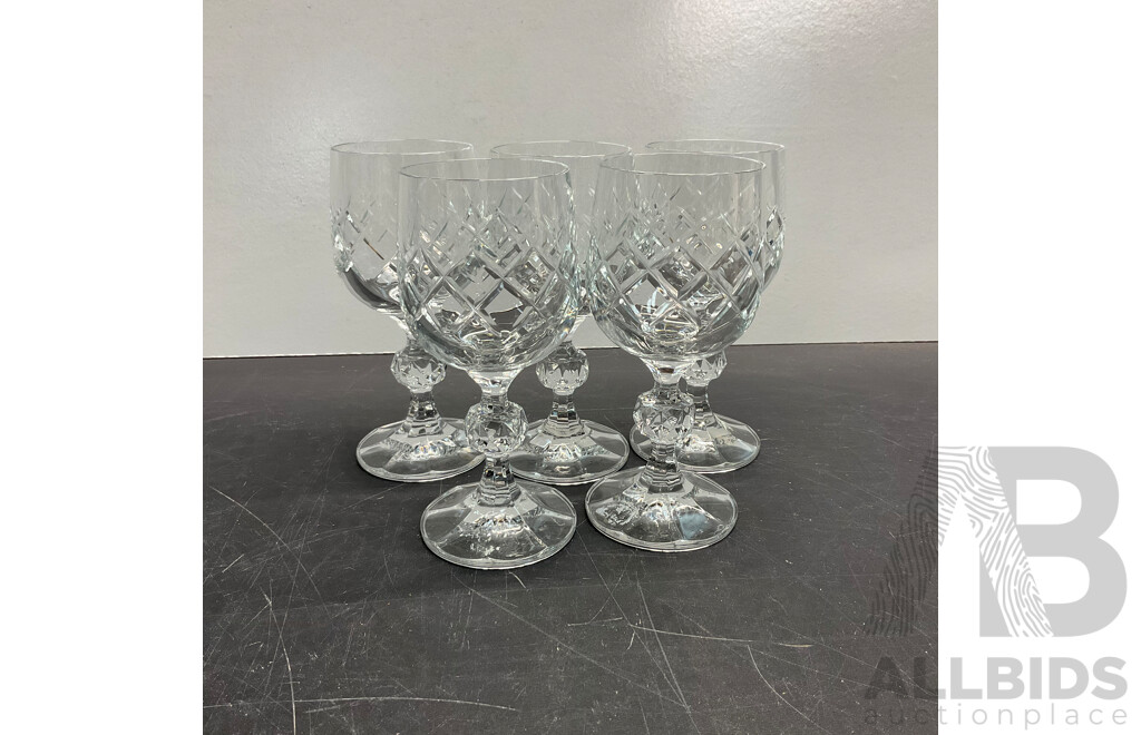 BOHEMIA & Assorted of Crystal Wine Glasses - Lot of 16