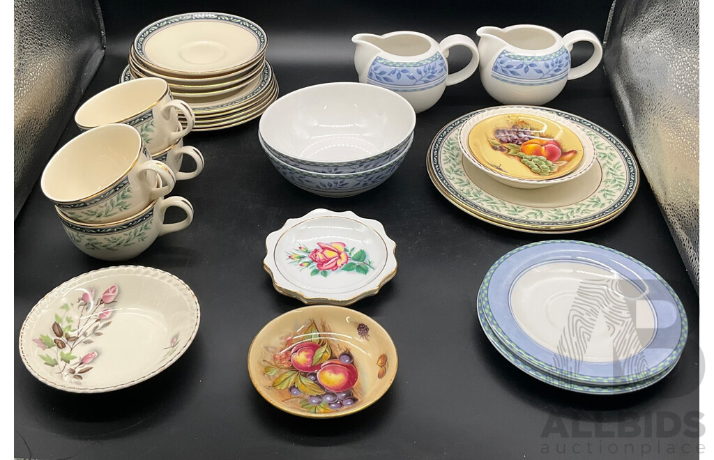 Assorted Vintage China Tableware - Royal Albert, Aynsley, Expressions, New Romance