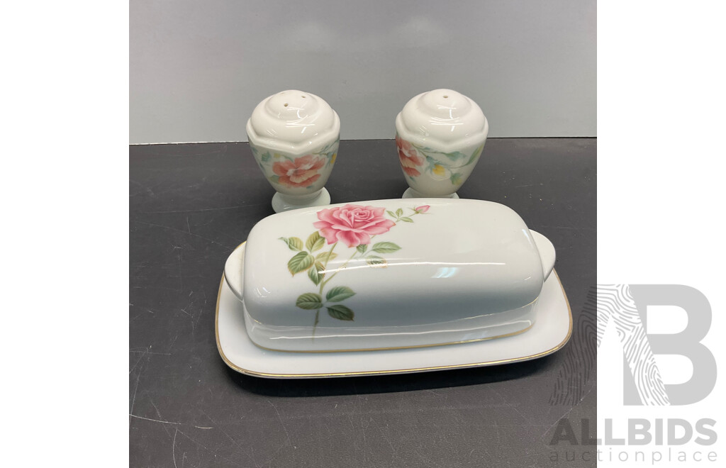 ROYAL COPENHAGEN Set of 6 Collectable Plates &R.C Japan Butter Dish & Assorted of David Jones, Maxwell Williams, Accent Tableware & More