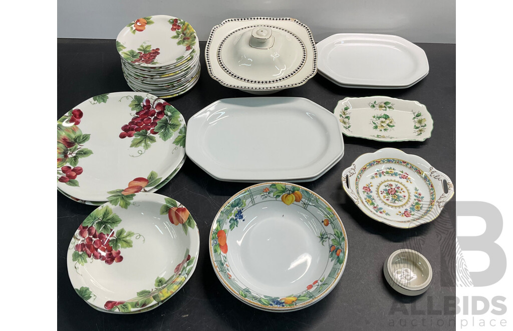 Collectable Vintage Tableware Including ROYAL DOULTON Everyday & COALPORT Ming Rose & Chef's Top & More