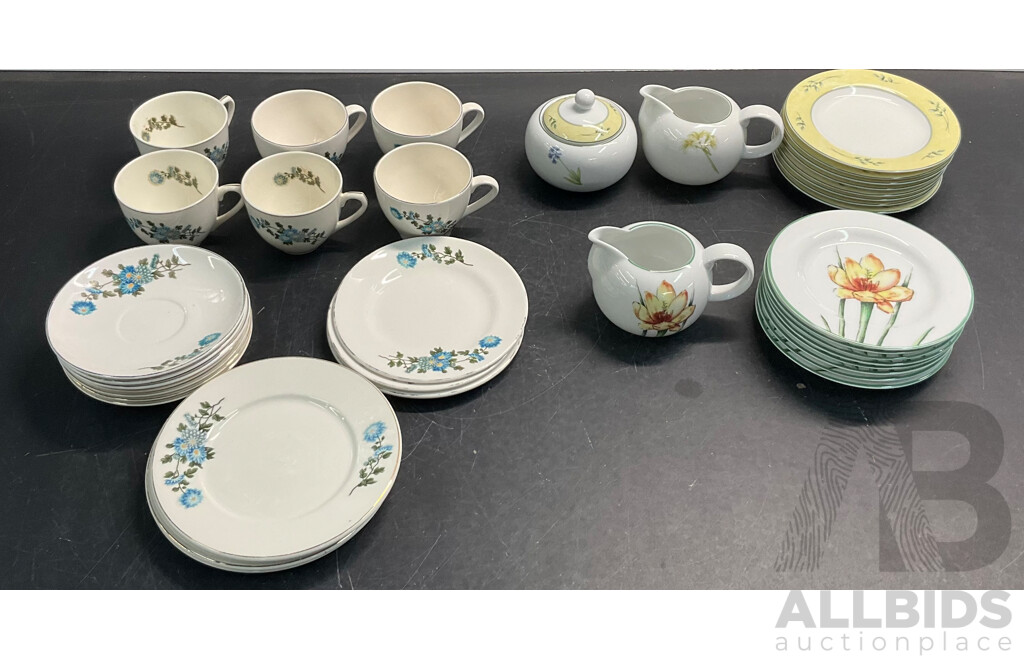 Collectable Vintage Teacups/Saucer/Dressrt Plates/Creamer/Sugar Pot Including ALBANY and ST ANDREWS