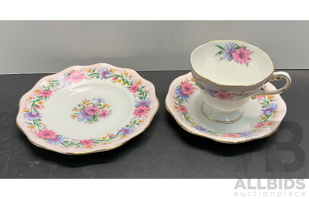 Vintage Bone China Tea Cup, Sacuer, Plate - 10 Sets - Including EB, Crown Trent, DUCHESS & More