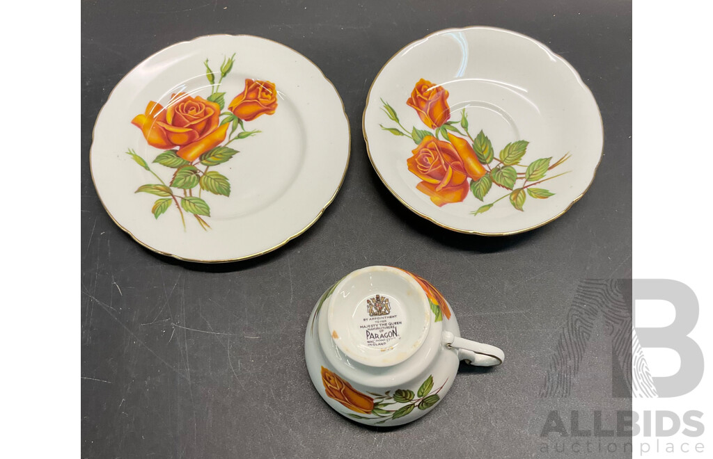 Vintage Bone China Tea Cup, Sacuer, Plate - 10 Sets - Including EB, Crown Trent, DUCHESS & More