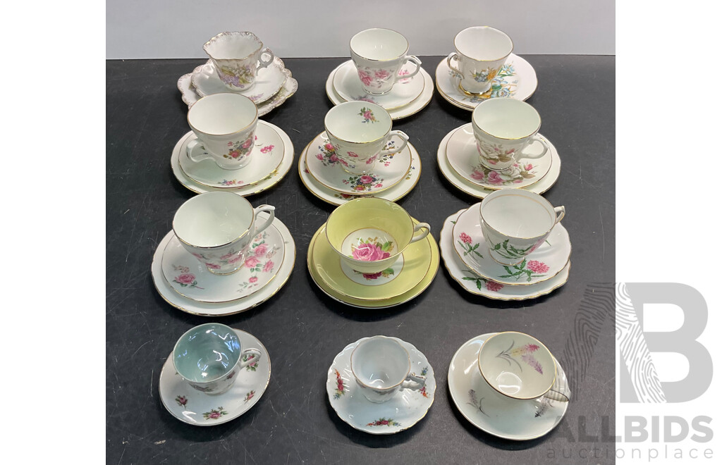 Collectable Vintage Tea Cup, Sacuer, Plate Including Colough, Crown Trent, DUCHESS & Miniature Tea Cup & Saucer