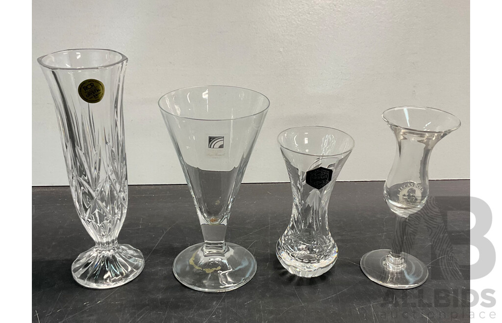 Large Collection of Crystal Glassware Including BOHEMIA, MIKASA, Stuart and More