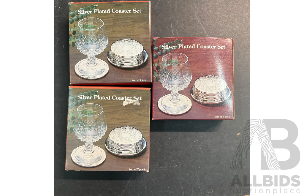 Vintage Collection of Kitchenware Includes DECOR Wine Chiller /ANGUS& COOTE Silver Plated Coaster Set and More - Lot of 13