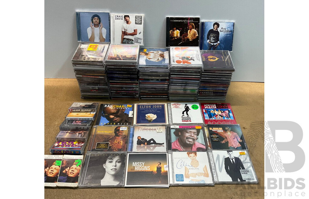 Collection Approx 100 CD  - Including ELTON JOHN, CELINE DION, GRAG DAVID and Much More