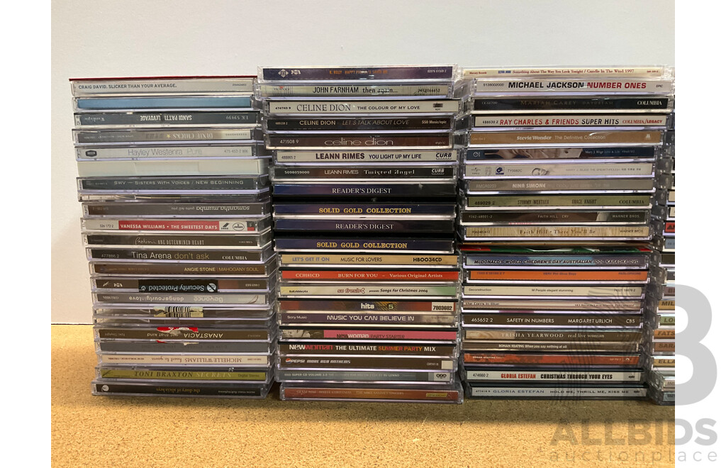 Collection Approx 100 CD  - Including ELTON JOHN, CELINE DION, GRAG DAVID and Much More