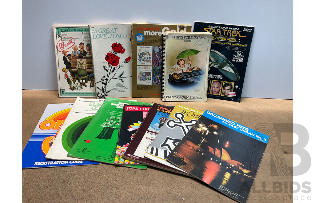 Vintage Collection of School Music Books, Sheet Music and Song Books