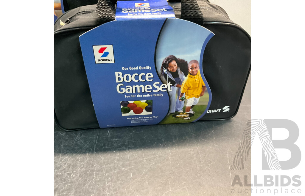 SPORTCRAFT 2 Game Combo Set & Bocce Game Set