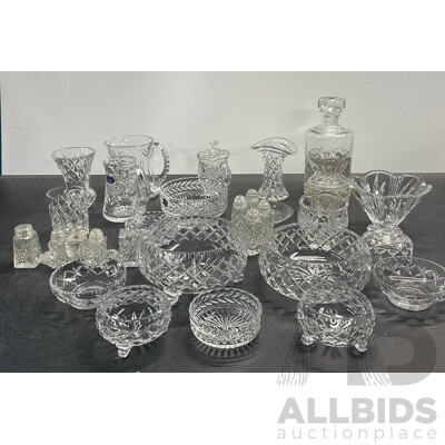 Large Collection of Crystal Glassware Including Stuart, Royal Doulton,MARQUIS and More