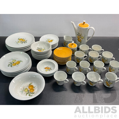 BITTERSWEET by Myott Staffordshire Lemon Tree Dinner Set & Tea Cup Set