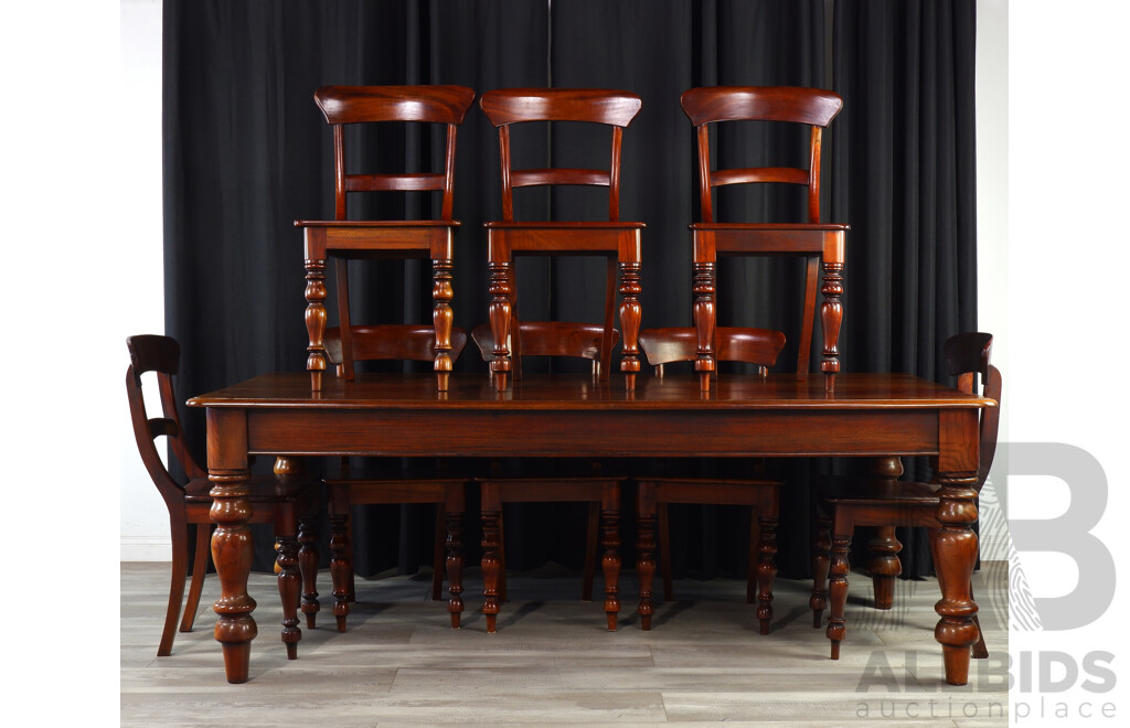 Reproduction Mahogany Nine Piece Dining Suite