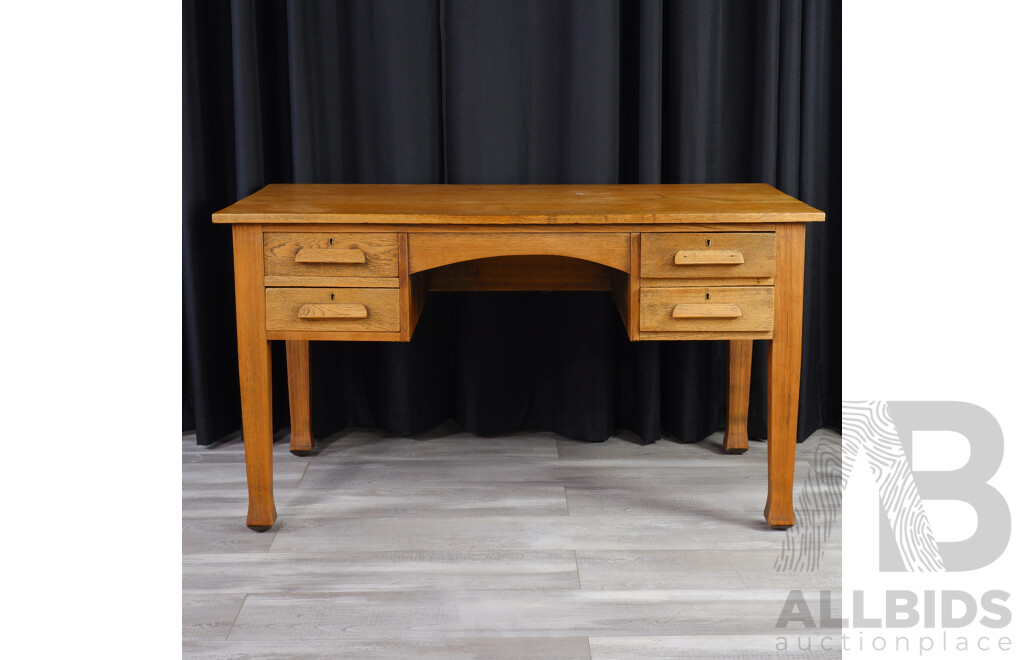 Vintage Oak Clerks Desk