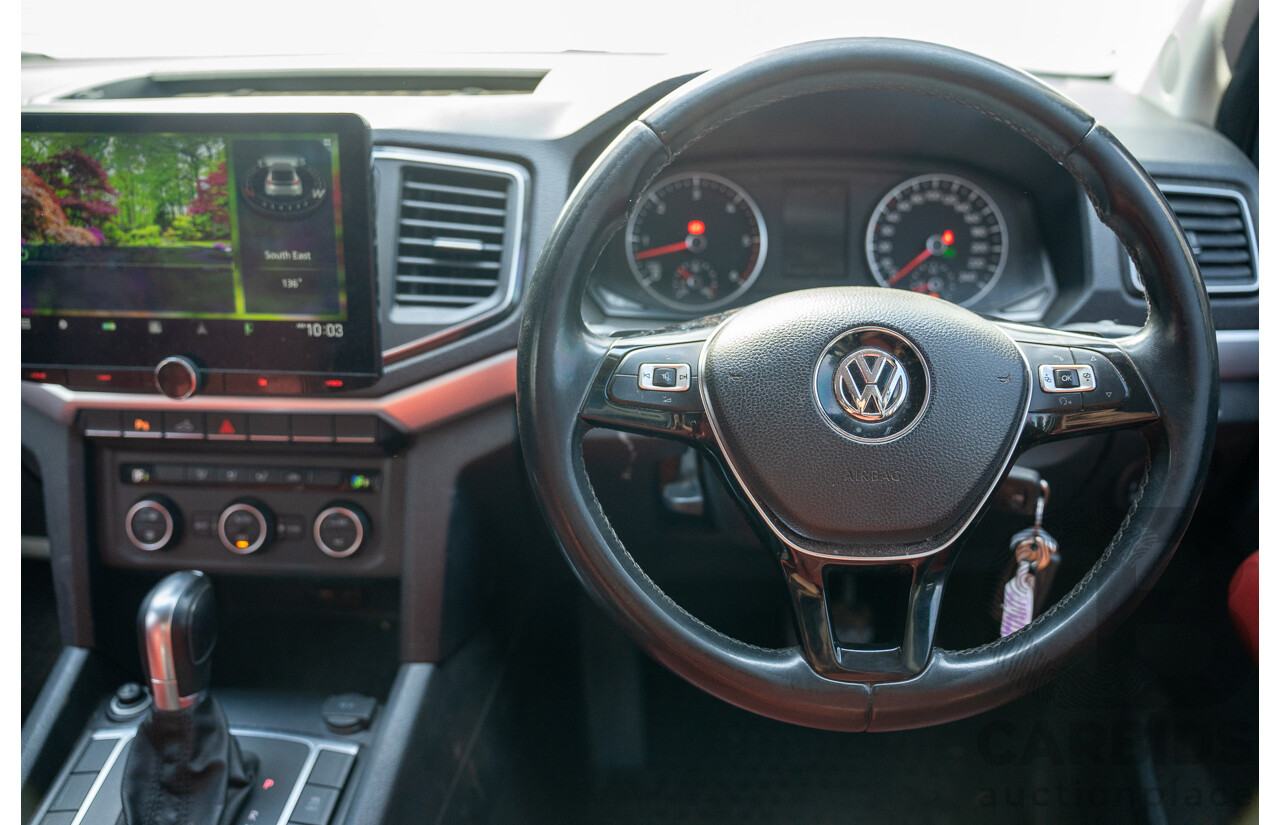 09/2017 Volkswagen Amarok TDI550 Highline (4x4) 2H MY18 4d Dual Cab Utility Black Turbo Diesel V6 3.0L