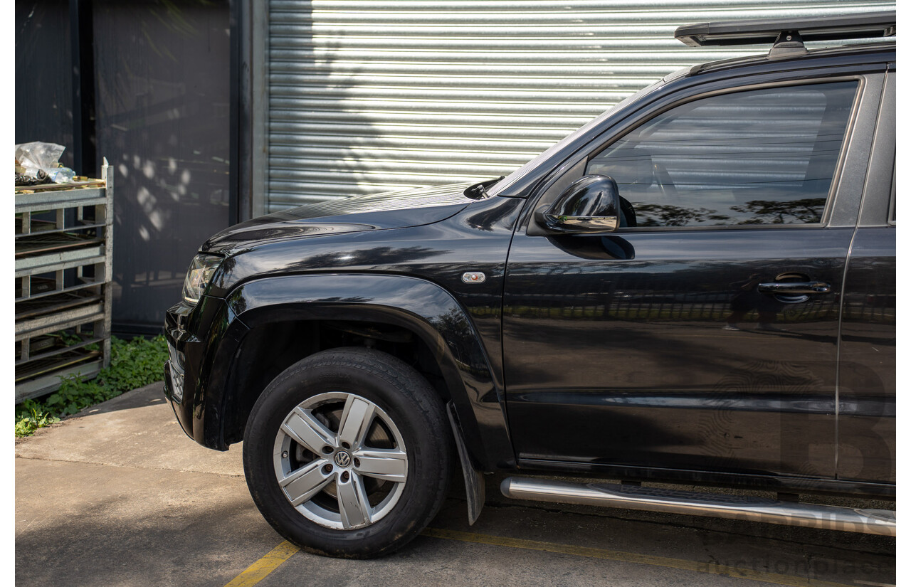 09/2017 Volkswagen Amarok TDI550 Highline (4x4) 2H MY18 4d Dual Cab Utility Black Turbo Diesel V6 3.0L