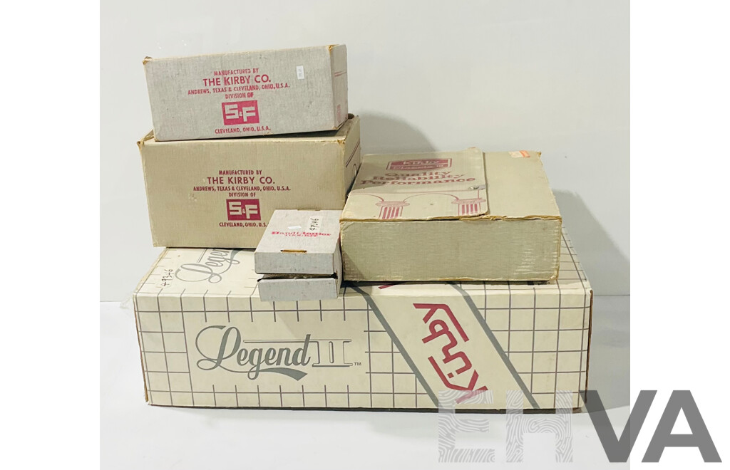 Vintage Kirby Legend II Vacuum Cleaner and Accessories Including Handi-butler Toolkit and More