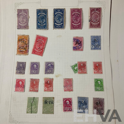Collection of Australian Pre Federation and Vintage Stamps Including Australia/London Customs Duty, Queensland Duty Stamps, Tasmania Revenue Stamps and Victorian Stamp Duty