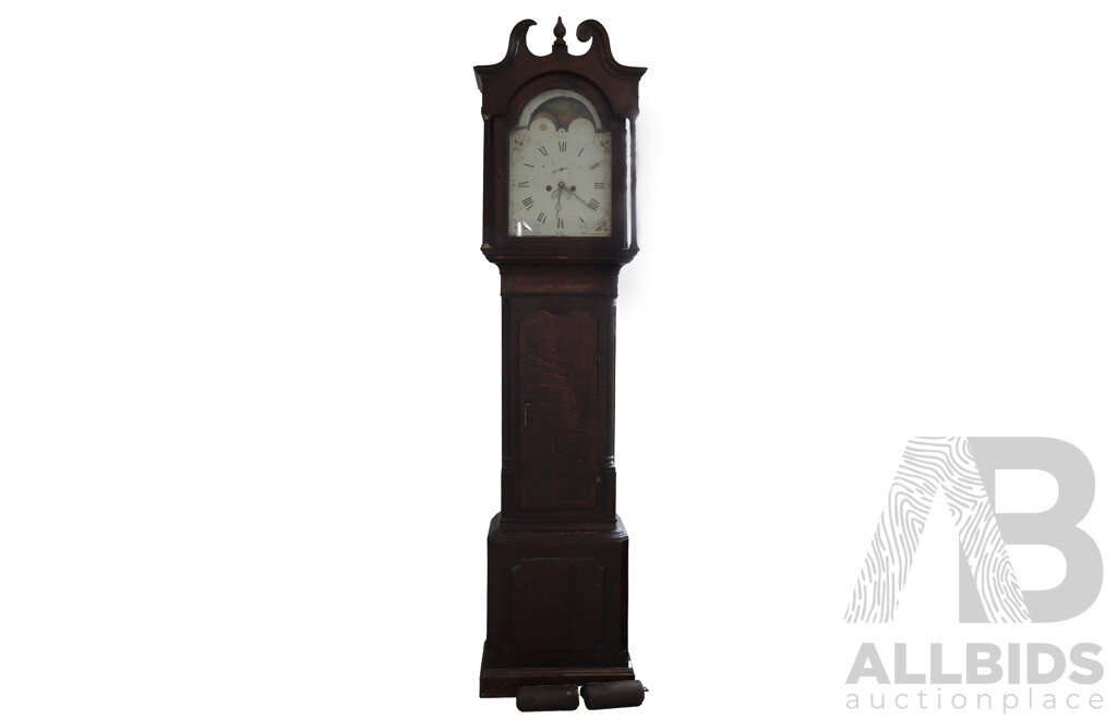 Georgian Oak Long Case Clock