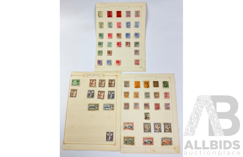Collection of Vintage British Guiana Including KGV and War Tax
