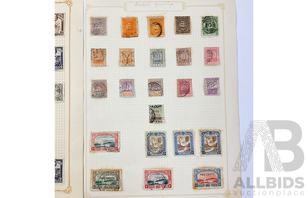 Collection of Vintage British Guiana Including KGV and War Tax