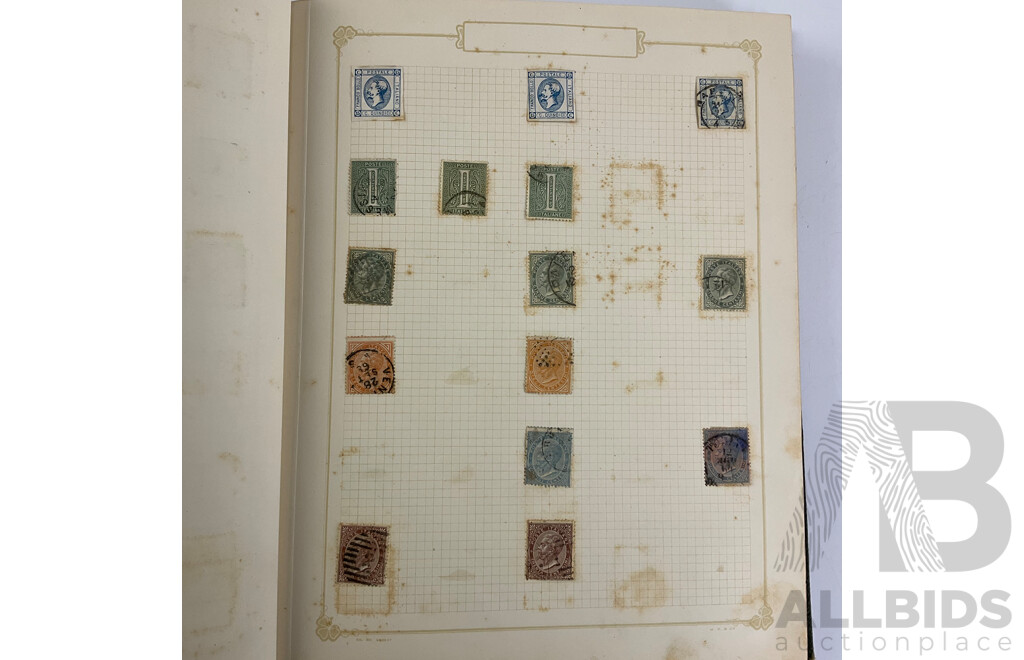 Album of Antique and Vintage Stamps, Mostly Italy - Surcharge/Over Prints, Express, Libia, Somalia