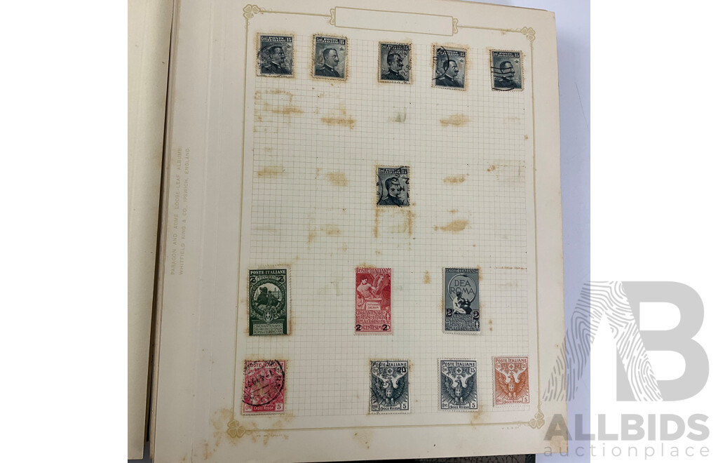 Album of Antique and Vintage Stamps, Mostly Italy - Surcharge/Over Prints, Express, Libia, Somalia