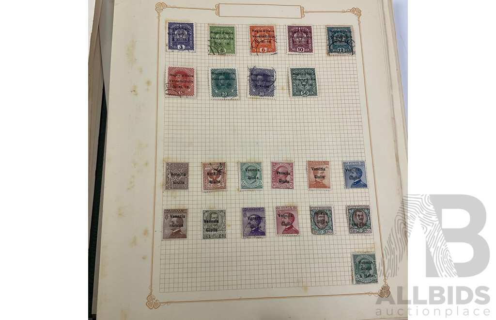 Album of Antique and Vintage Stamps, Mostly Italy - Surcharge/Over Prints, Express, Libia, Somalia
