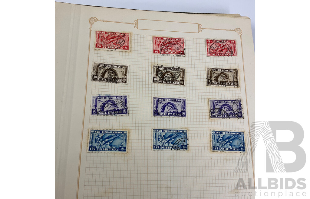 Album of Antique and Vintage Stamps, Mostly Italy - Surcharge/Over Prints, Express, Libia, Somalia