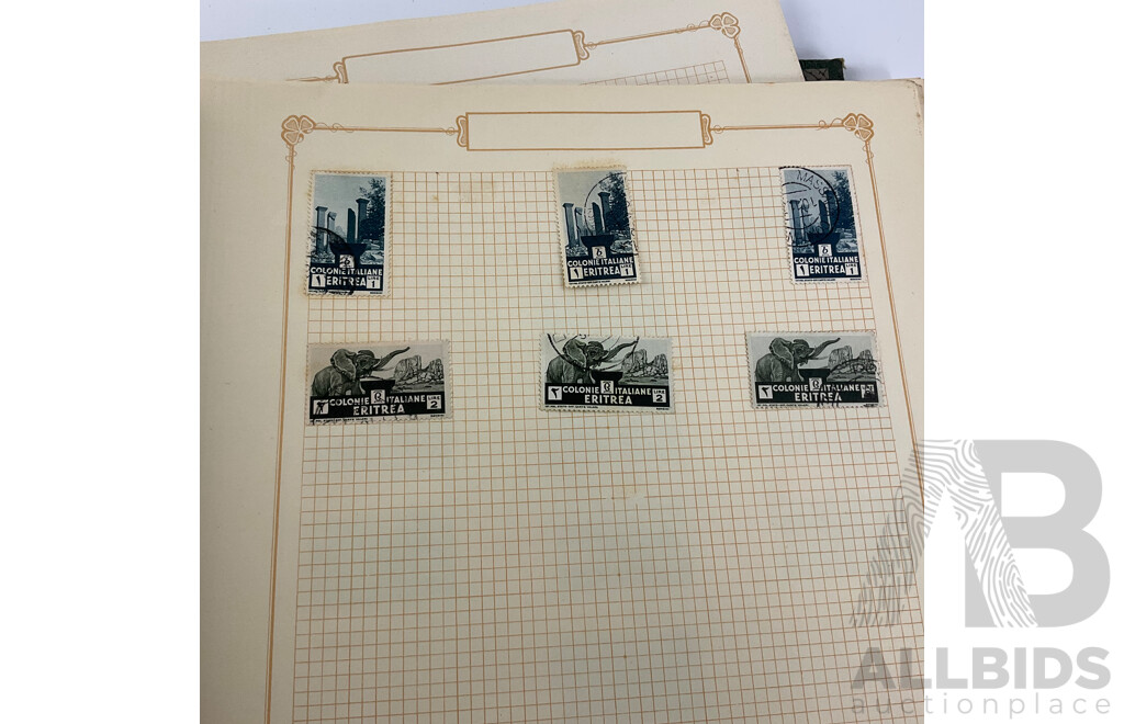 Album of Antique and Vintage Stamps, Mostly Italy - Surcharge/Over Prints, Express, Libia, Somalia
