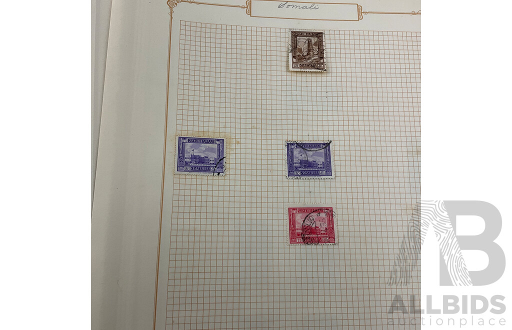 Album of Antique and Vintage Stamps, Mostly Italy - Surcharge/Over Prints, Express, Libia, Somalia