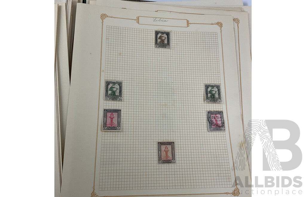 Album of Antique and Vintage Stamps, Mostly Italy - Surcharge/Over Prints, Express, Libia, Somalia