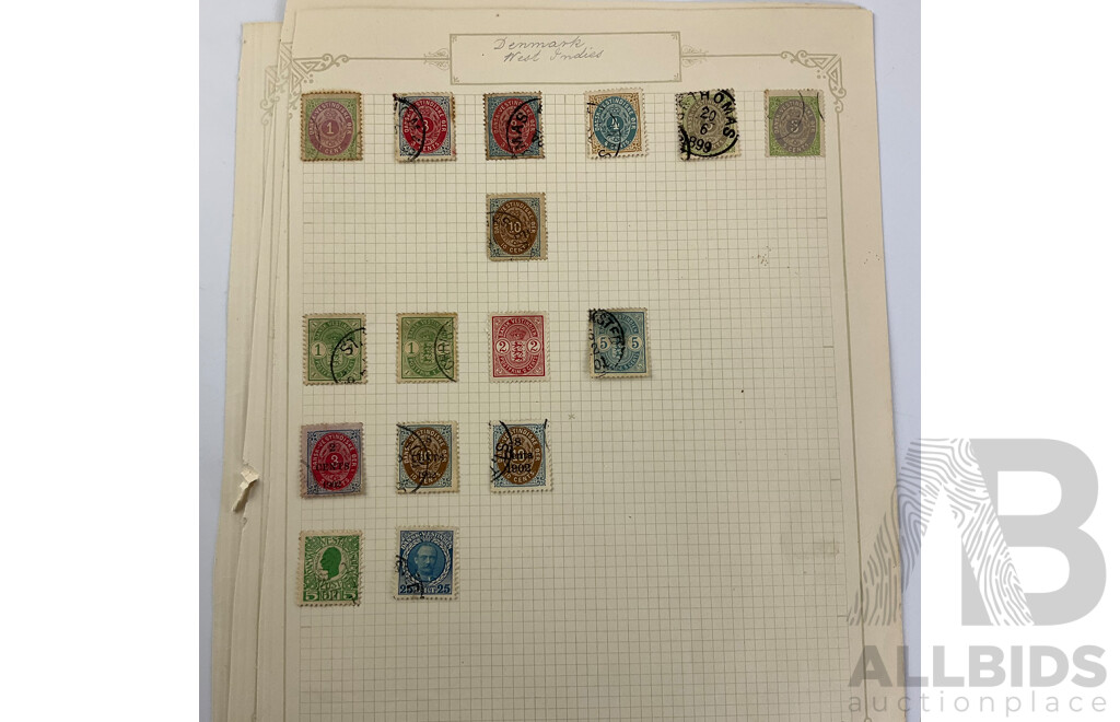 Collection of Antique and Vintage Stamps Including Abyssinia, Crete, Iceland, Andorra, Austria, Yugoslavia, Part Sets and Over Prints