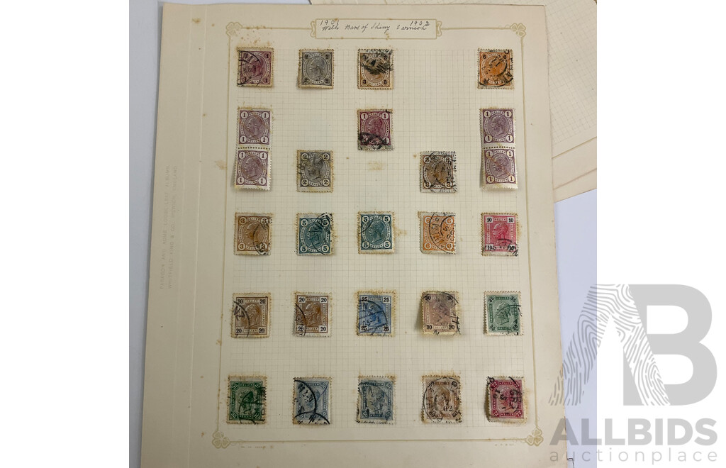 Austrian Antique Stamps, Examples From 1850 to 1910 Including Mint Hinged, Block, Part Sets
